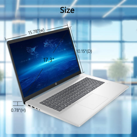HP Essential 17.3" Traditional Laptop AMD Ryzen 5 4GB RAM AMD Radeon Graphics 512GB SSD Storage Windows 11 Home 60Hz - Blue