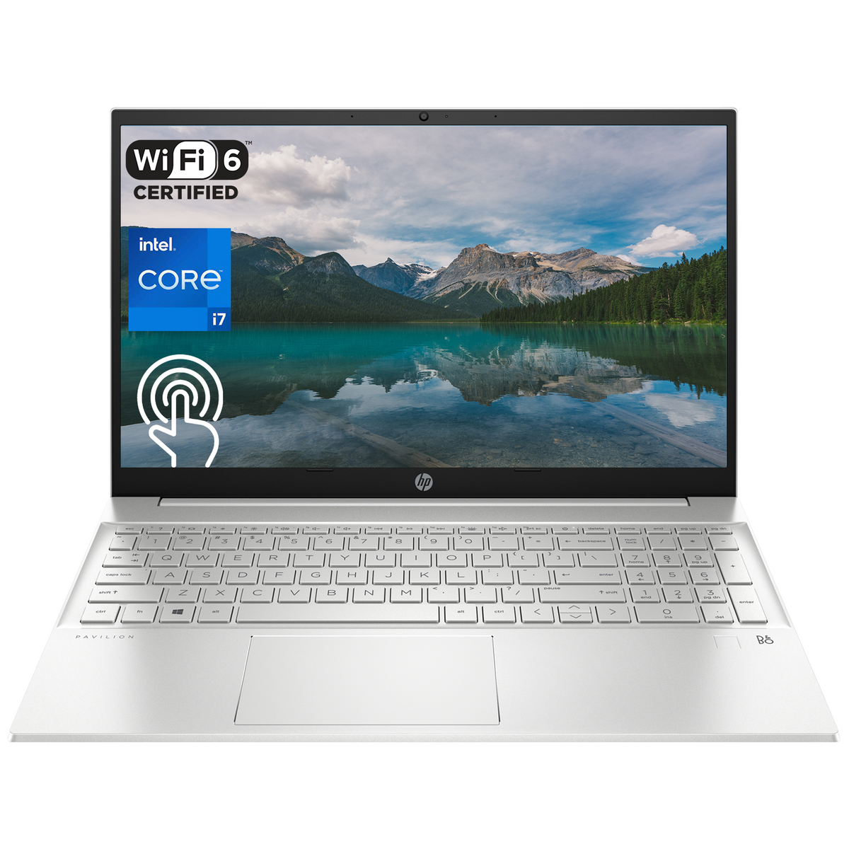 HP Pavilion 15.6" Traditional Laptop Intel Core i7 16GB RAM Intel Iris Xe Graphics 512GB SSD Storage Windows 11 Home 60Hz - Silver