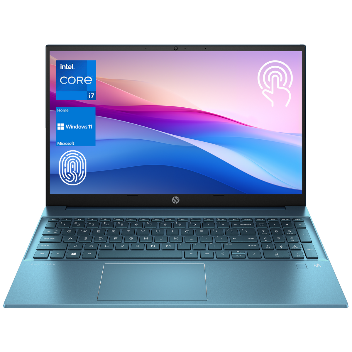 HP Pavilion 15.6" Traditional Laptop Intel Core i7 16GB RAM Intel Iris Xe Graphics 512GB SSD Storage Windows 11 Home 60Hz - Blue