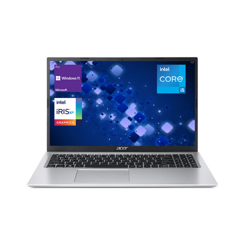 Acer Aspire 3 Laptop, 15.6" FHD Non-touch 60Hz, Intel Core i5-1135G7, Intel Iris Xe Graphics, 8GB DDR4 RAM, 256GB PCIe M.2 SSD, Wi-Fi 6, No Operating System, Silver