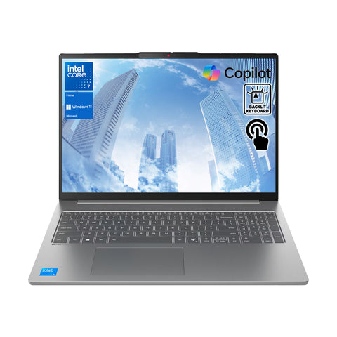 Lenovo IdeaPad Slim 5 16" Premium Traditional Laptop Intel Core 7 240H 16GB RAM Intel Graphics 512GB SSD Storage Windows 11 Home WUXGA 60Hz - Grey