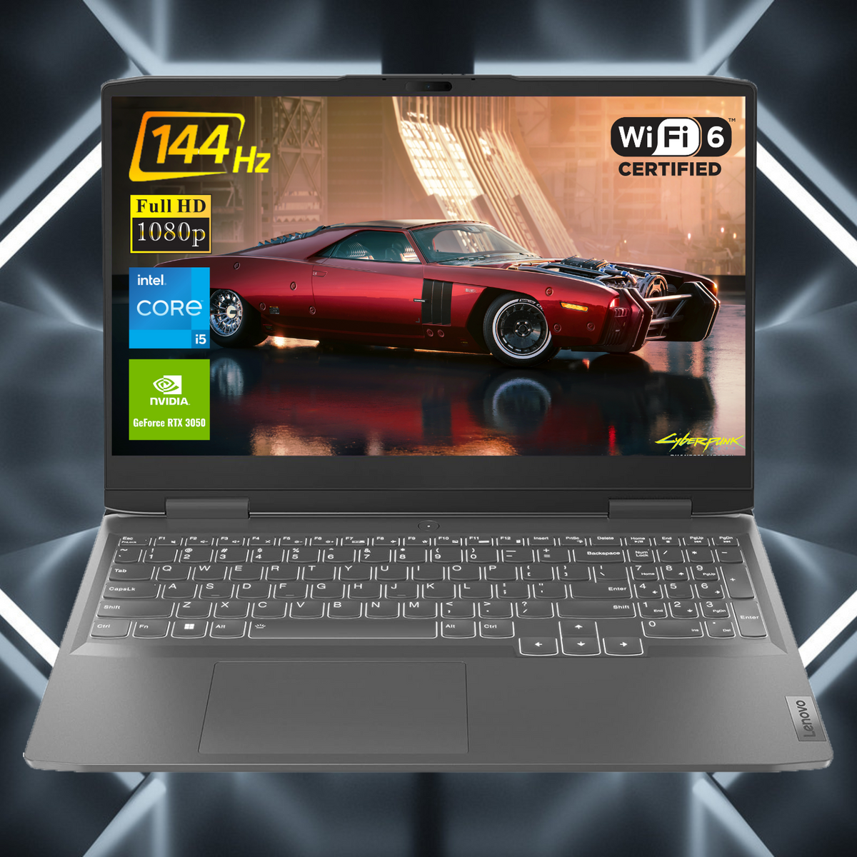 LENOVO LOQ Gaming Traditional Laptop 15.6" FHD 1920x1080 Non-touch 144Hz Intel Core i5-13420H Discrete NVIDIA GeForce RTX 3050 8GB 1TB PCIe M.2 SSD Win 11  Grey
