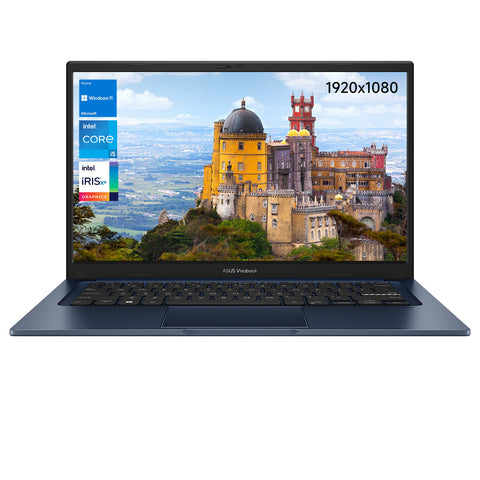 ASUS Vivobook 14X 14" Traditional Laptop Intel Core i5 12GB RAM Intel Iris Graphics 256GB SSD Storage Windows 11 Home 60Hz - Blue