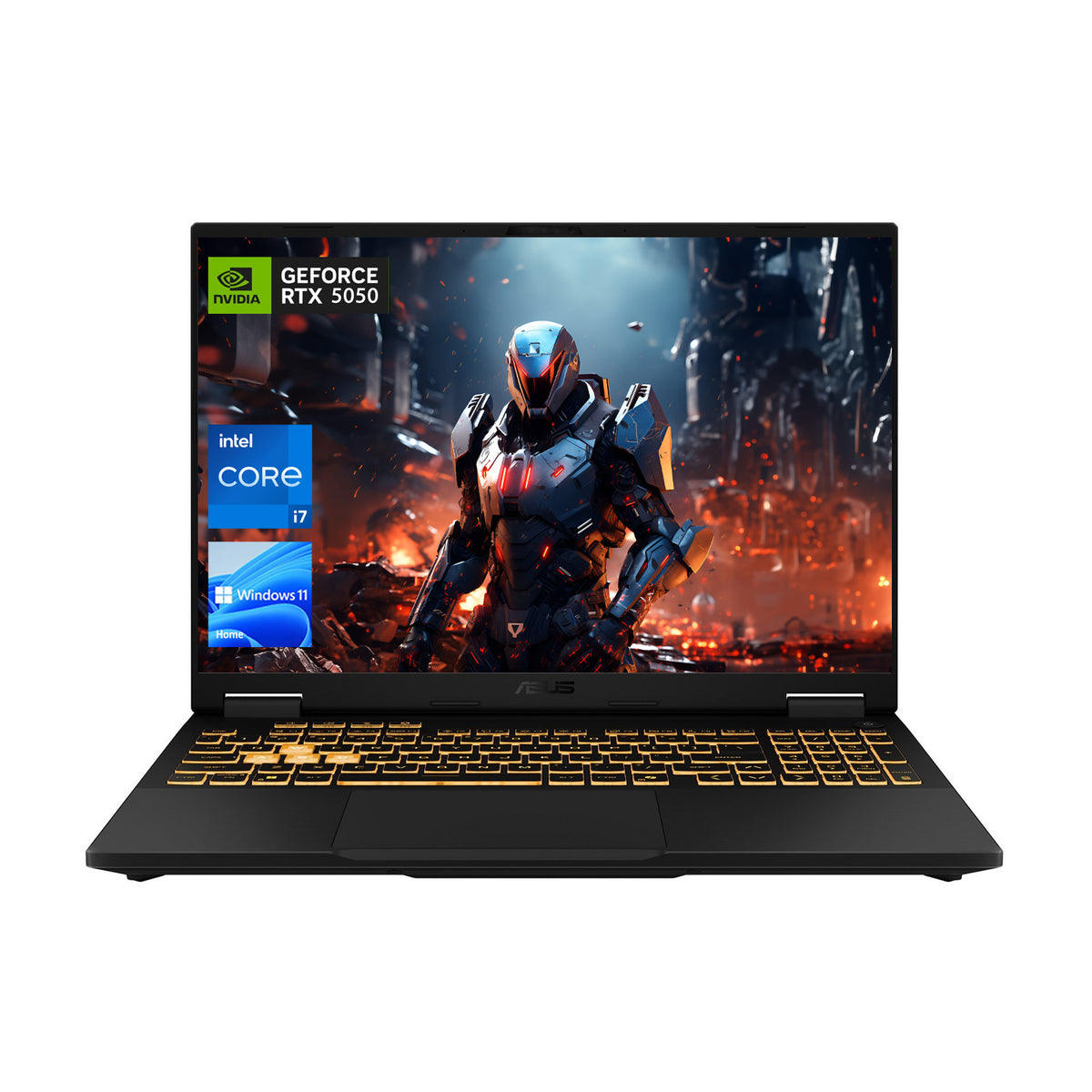 ASUS TUF F16 16 inches Traditional Laptop Intel Core i7 64GB RAM NVIDIA GeForce RTX 5050 4TB SSD Storage Windows 11 Home 165Hz - Grey