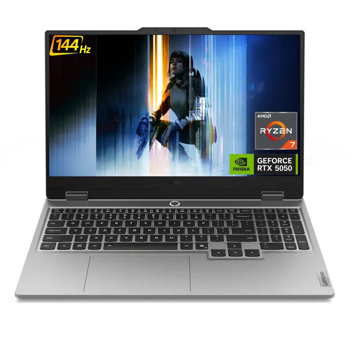 LENOVO LOQ 15.6" Traditional Laptop AMD Ryzen 7 16GB RAM NVIDIA GeForce RTX 5050 1TB SSD Storage Windows 11 Home 144Hz - Grey
