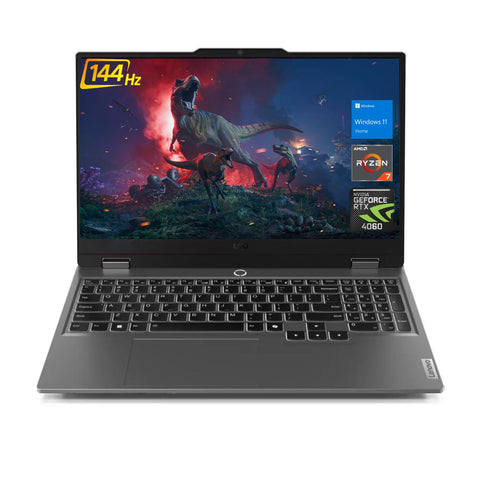 LENOVO LOQ 15.6" Traditional Laptop AMD Ryzen 7 16GB RAM NVIDIA GeForce RTX 4060 1TB SSD Storage Windows 11 Home 144Hz - Grey