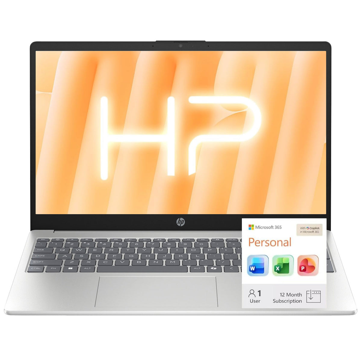 HP Essential 15.6" Traditional Laptop Intel N-Series 4GB RAM Intel UHD Graphics 128GB eMMC Storage Windows 11 Home 60Hz - Silver