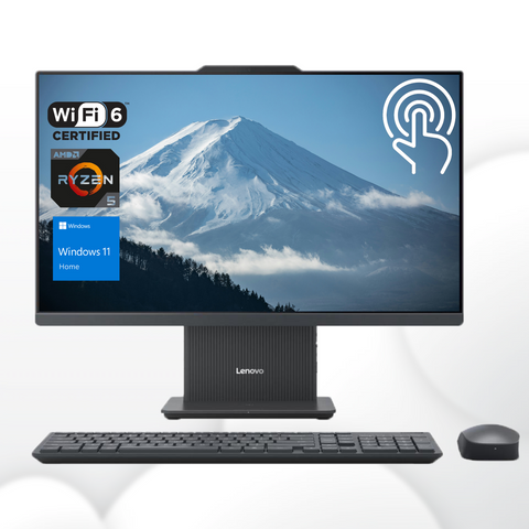 LENOVO IdeaCentre I 27 inches All-in-One AMD Ryzen 5 16GB RAM AMD Radeon Graphics 1TB SSD Storage Windows 11 Home 100Hz - Grey