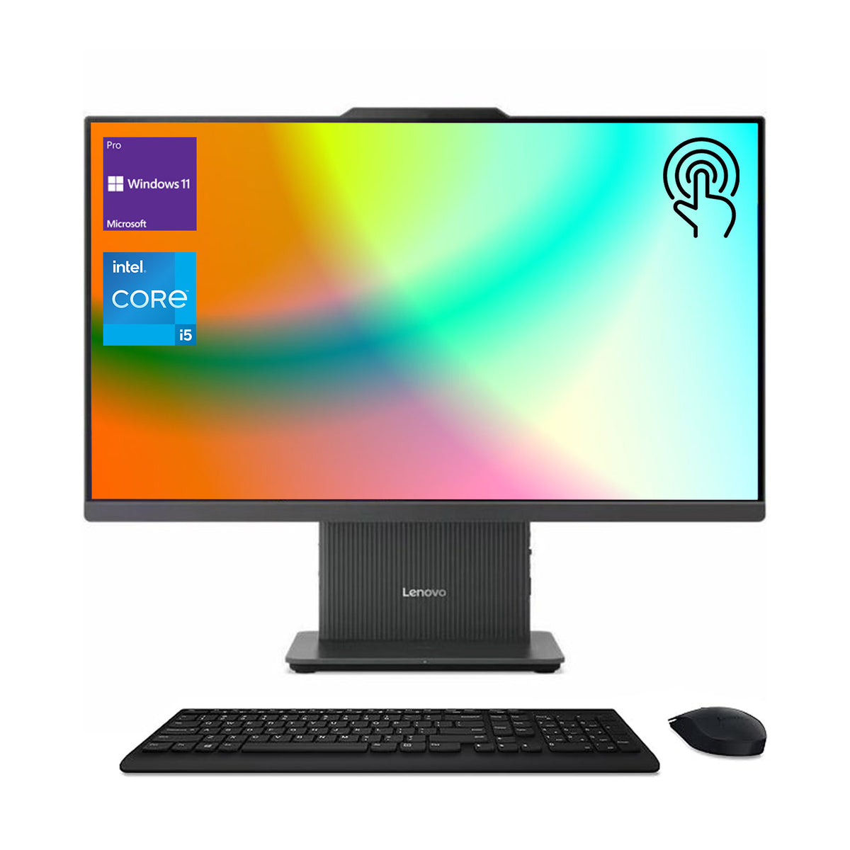 LENOVO IdeaCentre I Gen 9 Daily All-in-One, 23.8" FHD 1920*1080 Touchscreen 100Hz, Intel Core i5-13420H, Intel UHD Graphics, 16GB DDR5 SODIMM, 512GB PCIe M.2 SSD, Wi-Fi 6, Non-backlit Keyboard, Windows 11 Home, Grey