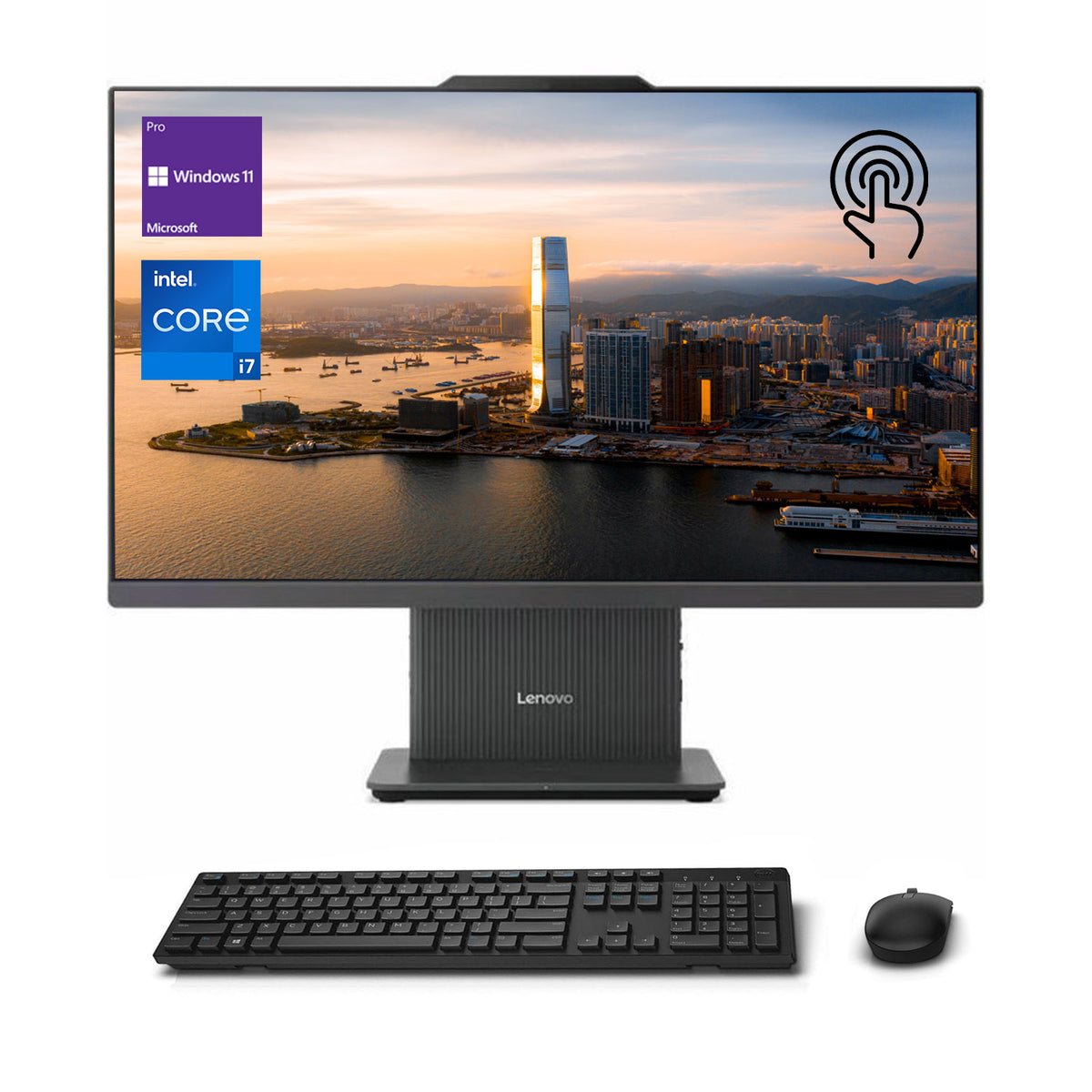 LENOVO IdeaCentre I Gen 9 Daily All-in-One, 27" QHD 2560*1440 Touchscreen 100Hz, Intel Core i7-13620H, Intel UHD Graphics, 16GB DDR5 SODIMM, 1TB PCIe M.2 SSD, Wi-Fi 6, Non-backlit Keyboard, Windows 11 Home, Grey