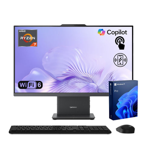 LENOVO IdeaCentre 27 inches All-in-One AMD Ryzen 7 32GB RAM AMD Radeon Graphics 1TB SSD Storage Windows 11 Pro 100Hz - Grey