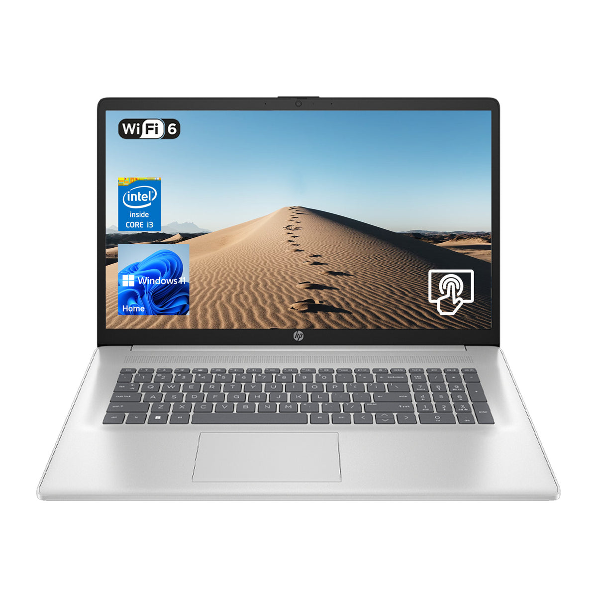 HP Essential 17.3 inches Entry Traditional Laptop Intel Core i3 N305 16GB RAM Intel UHD Graphics 128GB eMMC + 1TB SSD Windows 11 Home 60Hz - Silver