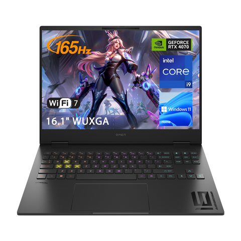 HP Omen Transcend 16.1" Traditional Laptop Intel Core i9 16GB RAM NVIDIA GeForce RTX 4070 512GB SSD Storage Windows 11 Home 165Hz - Black