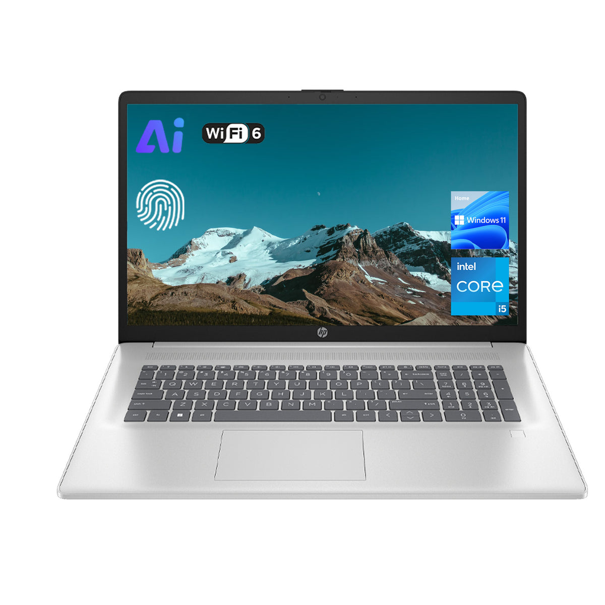 HP Essential 17.3" Traditional Laptop Intel Core i5 8GB RAM Intel Iris Xe Graphics 512GB SSD Storage Windows 11 Home 60Hz - Silver