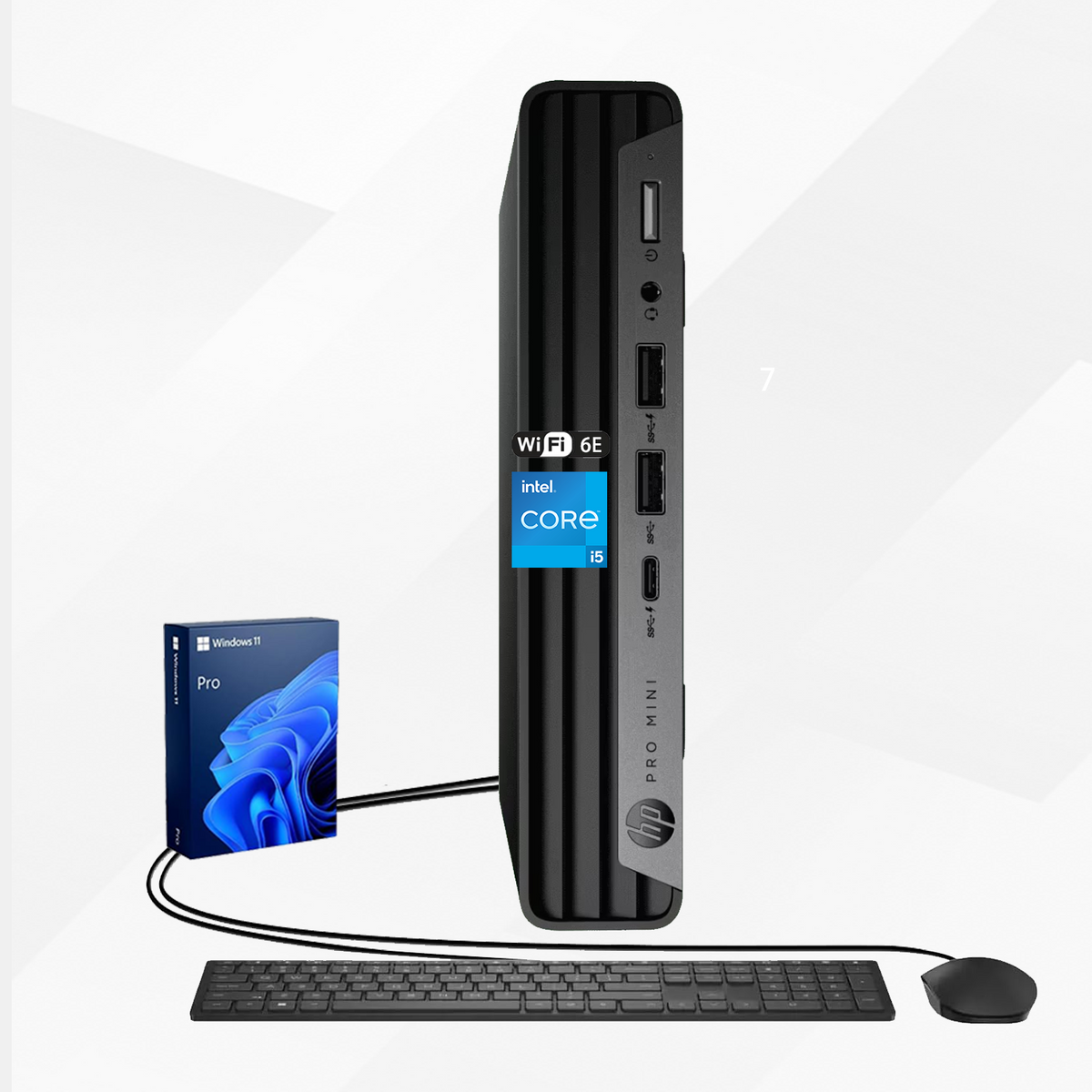 HP ProDesk 400 Mini Desktop Intel Core i5 16GB RAM Intel UHD Graphics 1TB SSD Storage Windows 11 Pro - Black