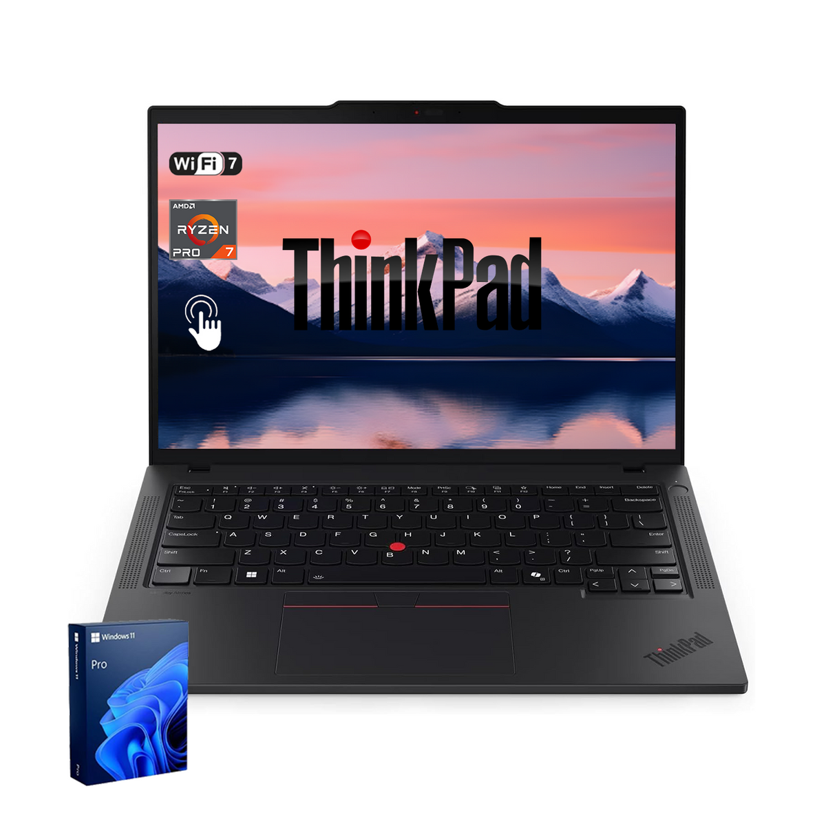 LENOVO ThinkPad P14s 14 inches Traditional Laptop AMD Ryzen AI 7 48GB RAM AMD Radeon Graphics 2TB SSD Storage Windows 11 Pro 60Hz - Black