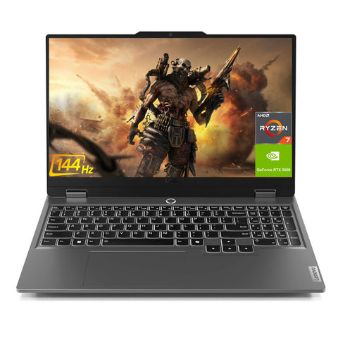LENOVO LOQ 15.6 inches Traditional Laptop AMD Ryzen 7 16GB RAM NVIDIA GeForce RTX 5060 1TB SSD Storage Windows 11 Home 144Hz - Grey