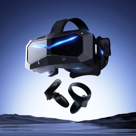 Pimax Crystal Super PCVR Headset - Ultra Wide 50 PPD, 3840x3840 per eye Ultra-clear Resolution, 140¡« HFOV, Lightweight, for Flight / Racing Sim & other VR Gamings