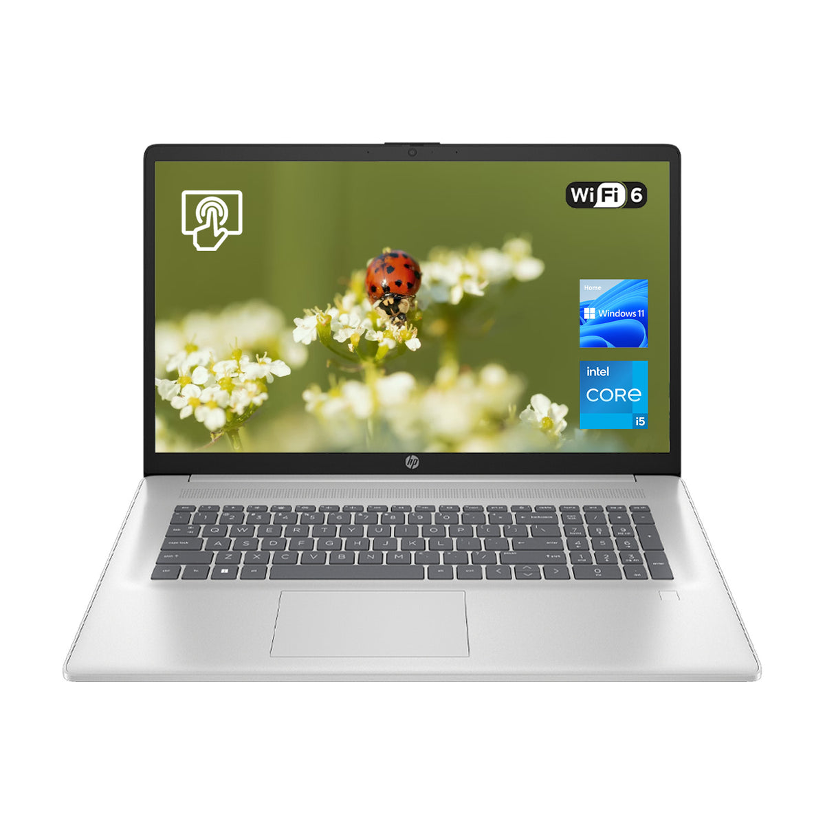 HP Essential 17.3 inches Traditional Laptop Intel Core i5 8GB RAM Intel UHD Graphics 1TB SSD Storage Windows 11 Home 60Hz - Silver