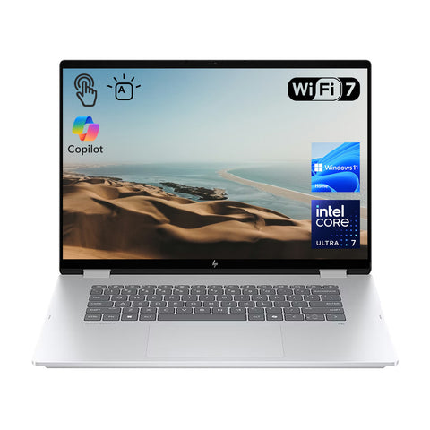 HP OmniBook 7 16-in 2-in-1 Laptop Intel Core Ultra 7 32GB RAM Intel Arc 140V 2TB SSD Storage Windows 11 Home 60Hz - Silver