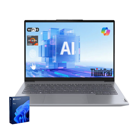 LENOVO ThinkBook 14 14-in Traditional Laptop AMD Ryzen 7 16GB RAM AMD Radeon Graphics 512GB SSD Storage Windows 11 Pro 60Hz - Grey