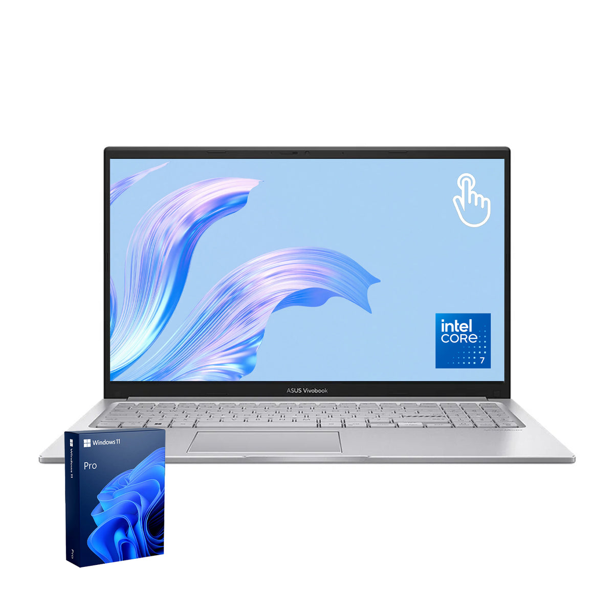 ASUS Vivobook 15 15.6-in Traditional Laptop Intel Core 7 40GB RAM Intel Graphics 2TB SSD Storage Windows 11 Pro 60Hz - Silver