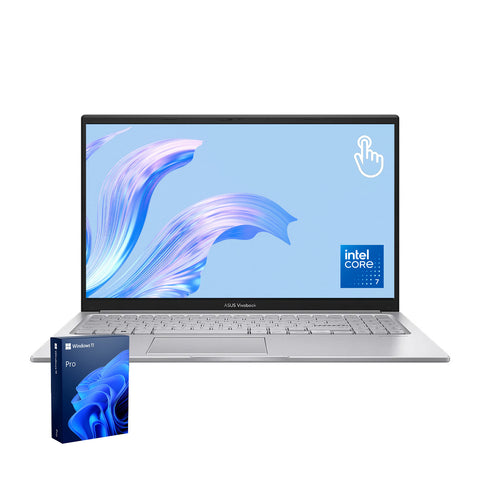 ASUS Vivobook 15 15.6-in Traditional Laptop Intel Core 7 40GB RAM Intel Graphics 2TB SSD Storage Windows 11 Pro 60Hz - Silver