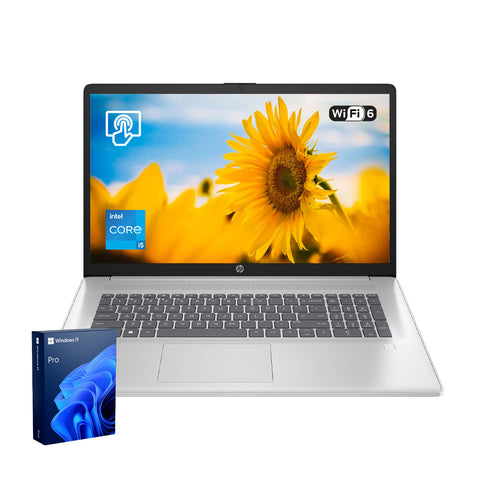 HP Essential 17.3 inches Traditional Laptop Intel Core i5 16GB RAM Intel UHD Graphics 2TB SSD Storage Windows 11 Pro 60Hz - Silver