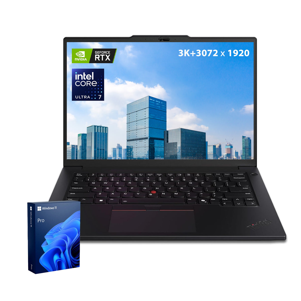LENOVO ThinkPad P14s 14.5-in Traditional Laptop Intel Core Ultra 7 96GB RAM NVIDIA RTX 500 Ada 2TB SSD Storage Windows 11 Pro 120Hz - Black