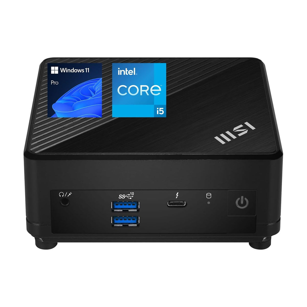 MSI Cubi 5 Mini Desktop Intel Core i5 32GB RAM Intel UHD Graphics 1TB SSD Storage Windows 11 Pro - Black