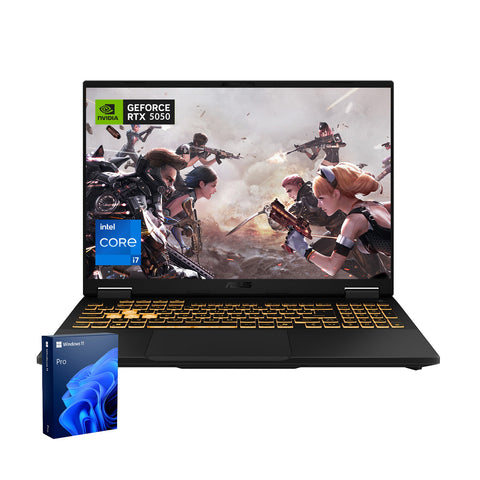 ASUS TUF F16 16 inches Traditional Laptop Intel Core i7 64GB RAM NVIDIA GeForce RTX 5050 2TB SSD Storage Windows 11 Pro 165Hz - Grey