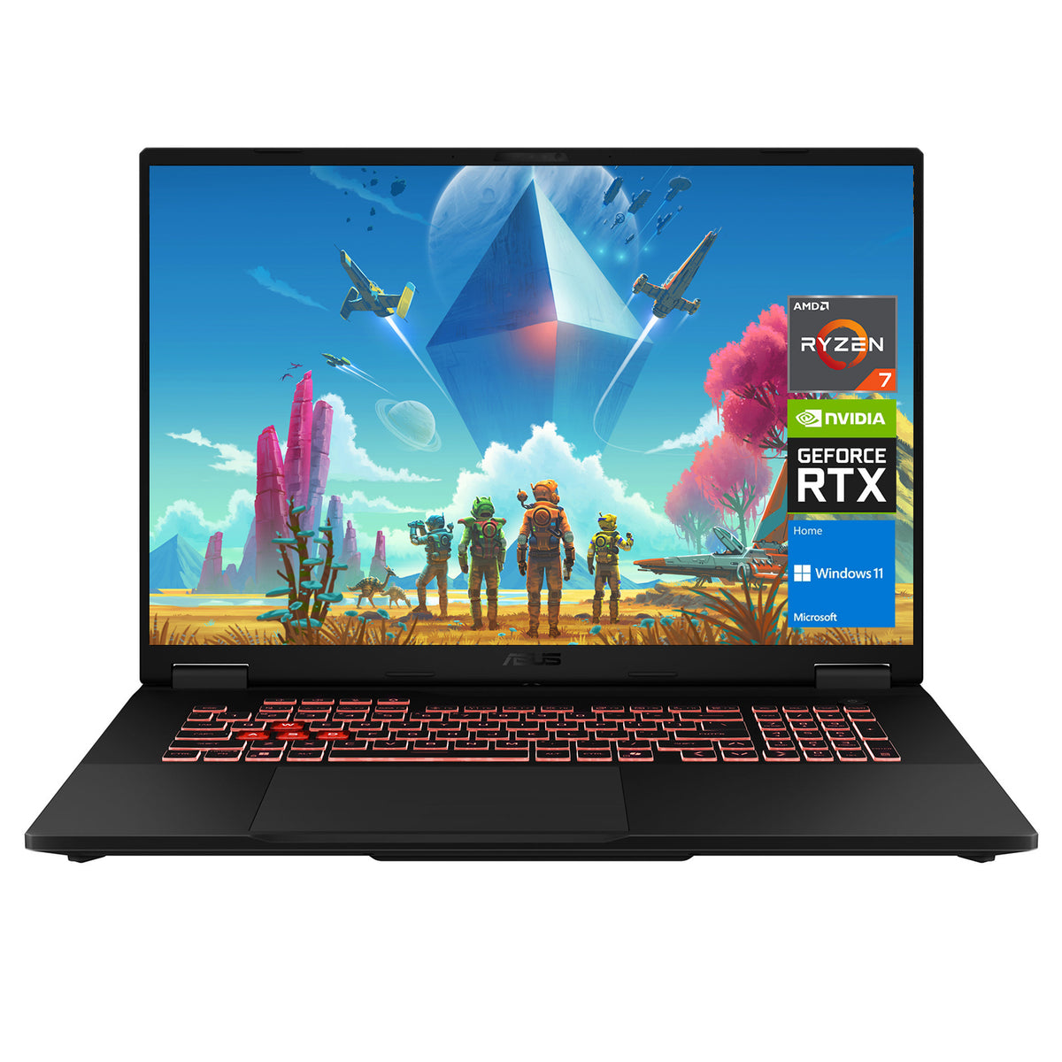 ASUS TUF A18 18" Traditional Laptop AMD Ryzen 7 16GB RAM NVIDIA GeForce RTX 5070 1TB SSD Storage Windows 11 Home 240Hz - Grey