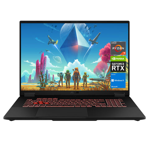 ASUS TUF A18 18" Traditional Laptop AMD Ryzen 7 16GB RAM NVIDIA GeForce RTX 5070 1TB SSD Storage Windows 11 Home 240Hz - Grey