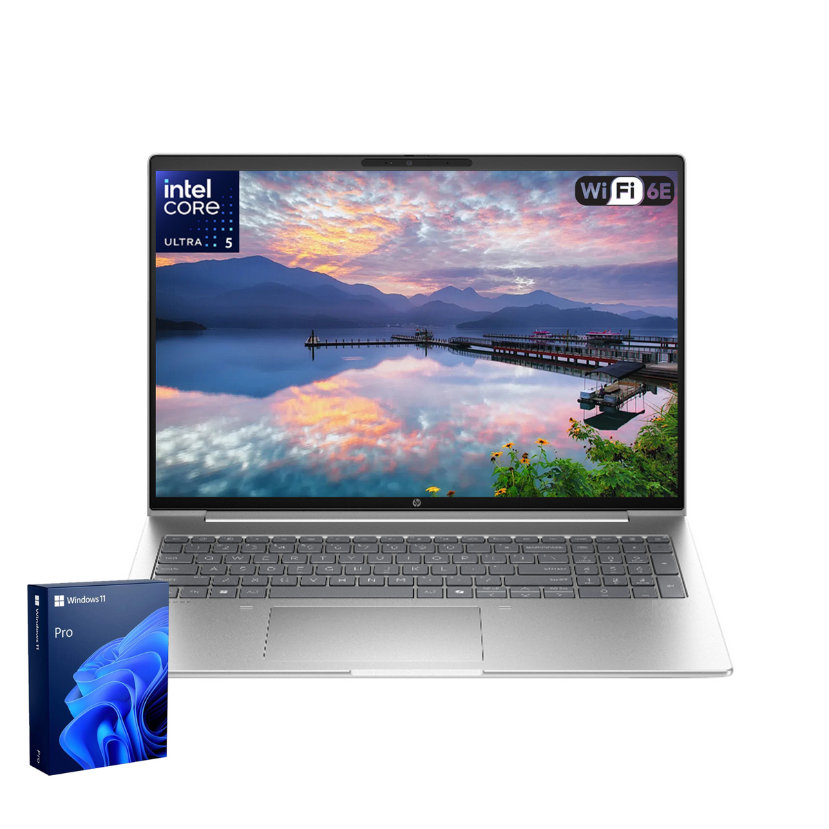 HP ProBook 460 16" Traditional Laptop Intel Core Ultra 5 8GB RAM Intel Graphics 256GB SSD Storage Windows 11 Pro 60Hz - Silver