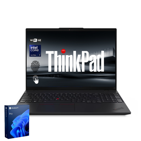 LENOVO ThinkPad L16 16 inches Traditional Laptop Intel Core Ultra 7 32GB RAM Intel Graphics 2TB SSD Storage Windows 11 Pro 60Hz - Black