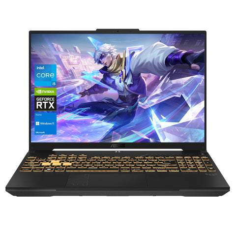 ASUS TUF F16 16" Traditional Laptop Intel Core 5 16GB RAM NVIDIA GeForce RTX 4050 512GB SSD Storage Windows 11 Home 144Hz - Grey