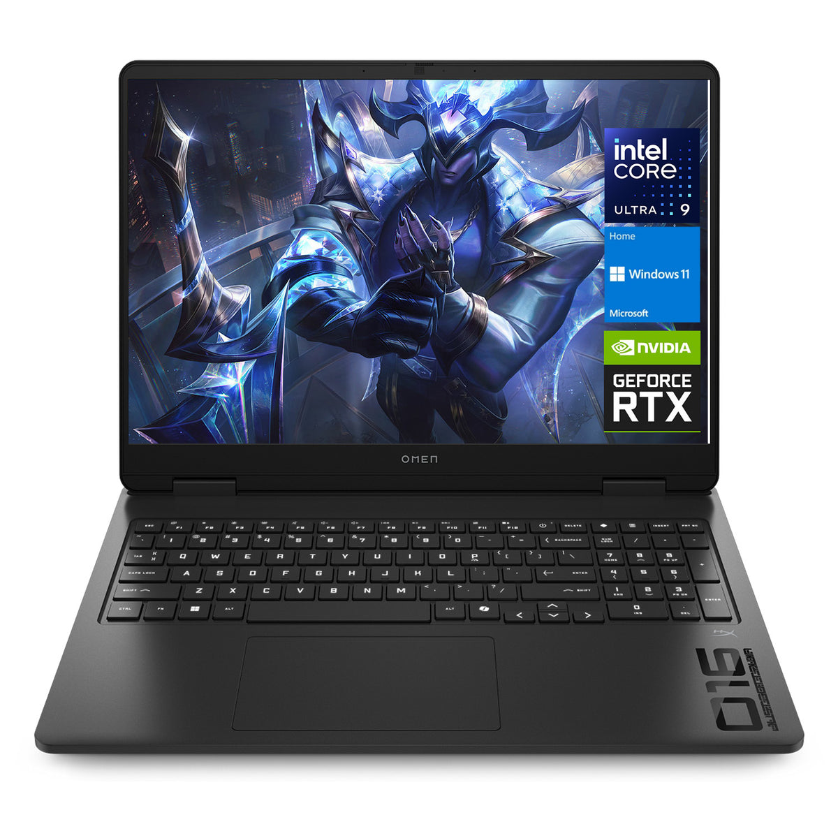 HP Omen Slim 16" Traditional Laptop Intel Core Ultra 9 16GB RAM NVIDIA GeForce RTX 5060 512GB SSD Storage Windows 11 Home 144Hz - Black