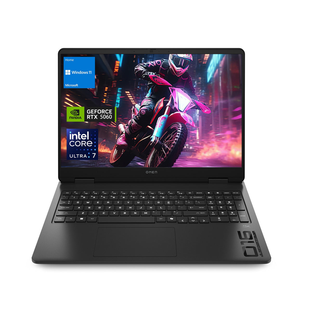 HP Omen Slim 16 inches Traditional Laptop Intel Core Ultra 7 32GB RAM NVIDIA GeForce RTX 5060 1TB SSD Storage Windows 11 Home 144Hz - Black