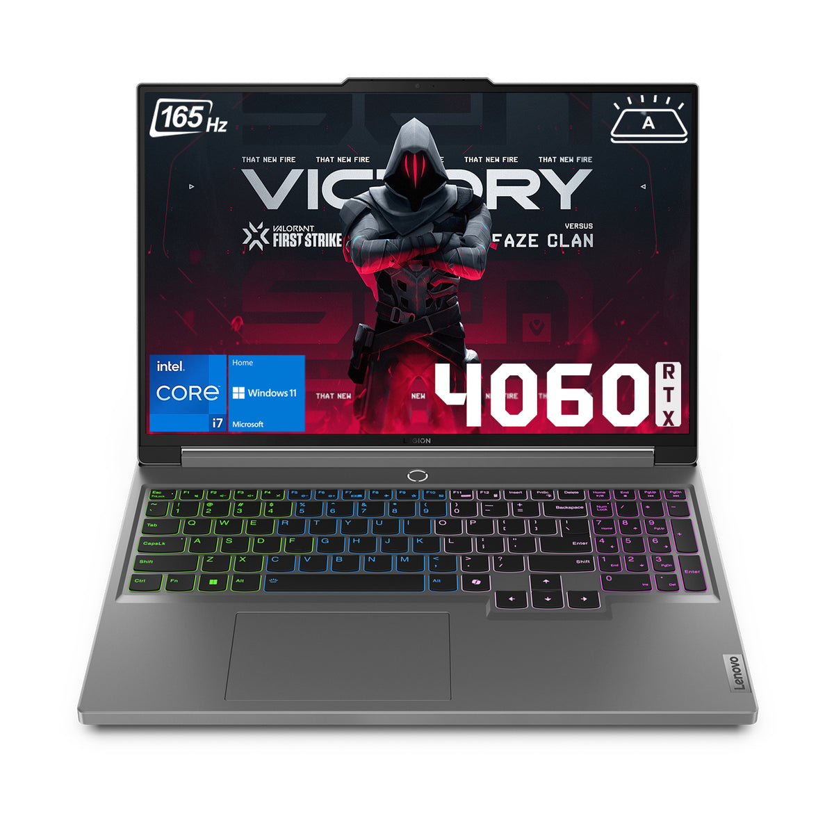 LENOVO Legion 5 16" Traditional Laptop Intel Core i7 16GB RAM NVIDIA GeForce RTX 4060 512GB SSD Storage Windows 11 Home 165Hz - Grey