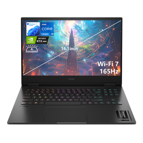 HP Omen 16.1" Traditional Laptop Intel Core i9 16GB RAM NVIDIA GeForce RTX 4060 512GB SSD Storage Windows 11 Home 165Hz - Black