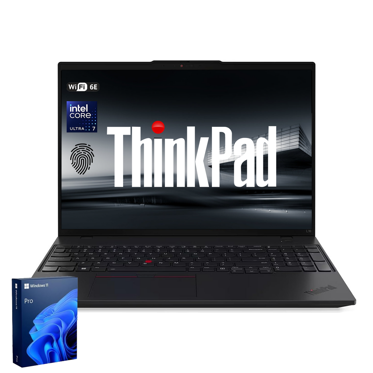 LENOVO ThinkPad L16 16 inches Traditional Laptop Intel Core Ultra 7 64GB RAM Intel Graphics 1TB SSD Storage Windows 11 Pro 60Hz - Black