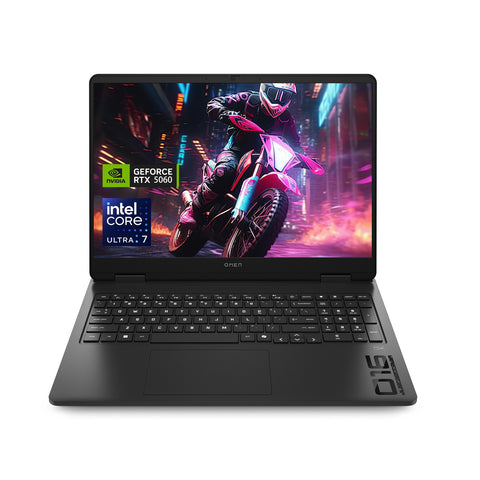 HP Omen Slim 16" Traditional Laptop Intel Core Ultra 7 16GB RAM NVIDIA GeForce RTX 5060 512GB SSD Storage Windows 11 Home 144Hz - Black