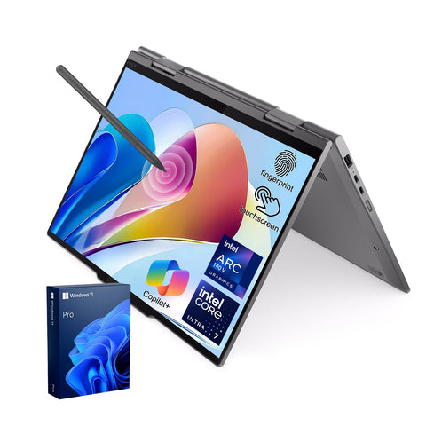 Lenovo ThinkPad X1 14 in FHD Touch Business 2-in-1 AI Laptop, Intel Core Ultra 7 258V, 32GB RAM, 4TB SSD, Wi-Fi 7, Win11 Pro, Grey