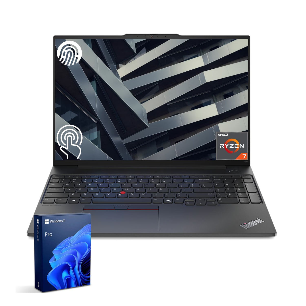 LENOVO ThinkPad E16 16 inches Traditional Laptop AMD Ryzen 7 32GB RAM AMD Radeon Graphics 2TB SSD Storage Windows 11 Pro 60Hz - Black