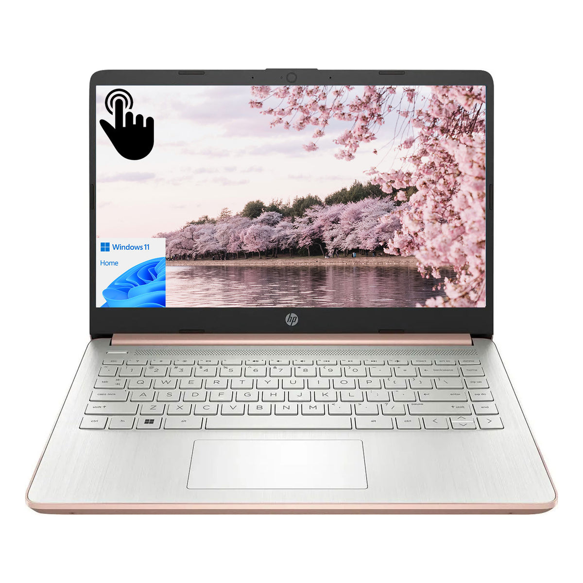HP Essential 14" Traditional Laptop Intel Celeron 4GB RAM Intel UHD Graphics 64GB eMMC Storage Windows 11 Home 60Hz - Pink