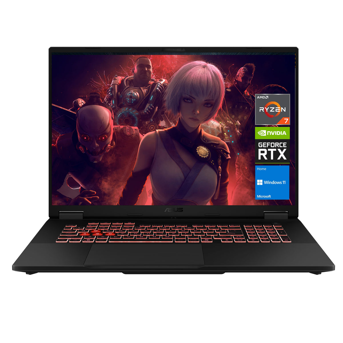 ASUS TUF A18 18 inches Traditional Laptop AMD Ryzen 7 32GB RAM NVIDIA GeForce RTX 5070 1TB SSD Storage Windows 11 Home 240Hz - Grey