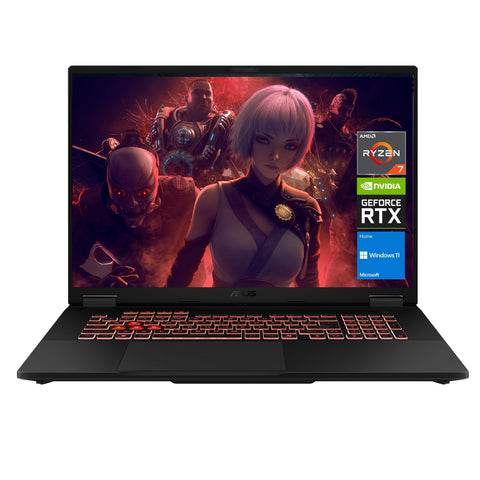 ASUS TUF A18 18 inches Traditional Laptop AMD Ryzen 7 32GB RAM NVIDIA GeForce RTX 5070 1TB SSD Storage Windows 11 Home 240Hz - Grey