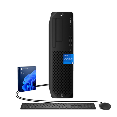 HP Z2 Workstation Desktop Intel Core i7 64GB RAM Intel UHD Graphics 1TB SSD Storage Windows 11 Pro - Black