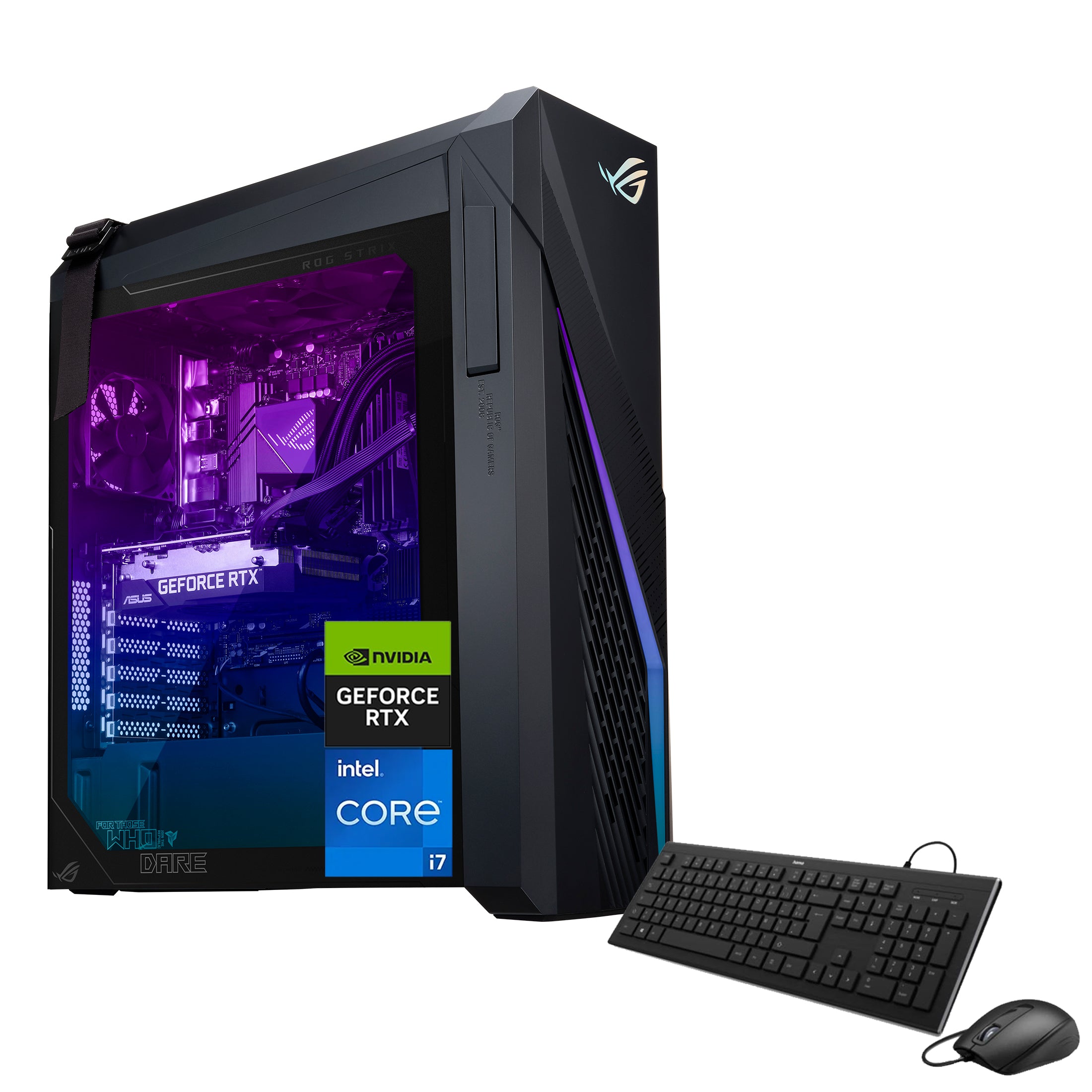 Asus Rog Computer Tower ASUS ROG Strix Tower Desktop Intel Core i7 32GB RAM NVIDIA GeForce RTX ...