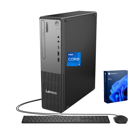 LENOVO ThinkCentre Small Form Factor Business Desktop, Intel Core i7-13620H, 32GB DDR5, 1TB SSD, Wired KB & Mouse, Windows 11 Pro, Black
